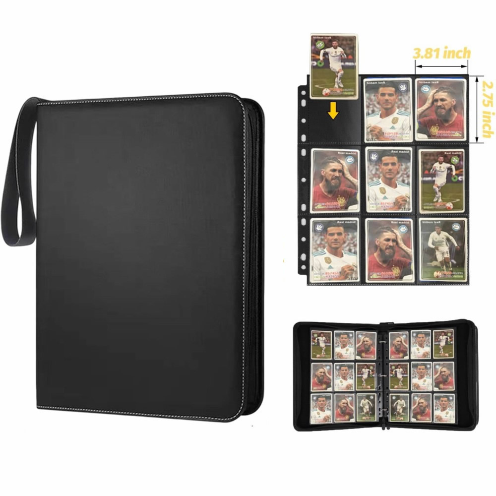 Collector Card Sleeve - Kaartenmap met 9 vakken, dubbelzijdige vakken,