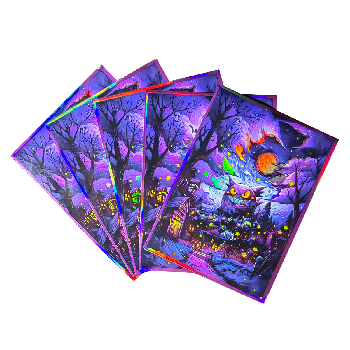 Collector Card Sleeve - 60PCS 66x91mm Pokemon Gengar Holografische Kaart