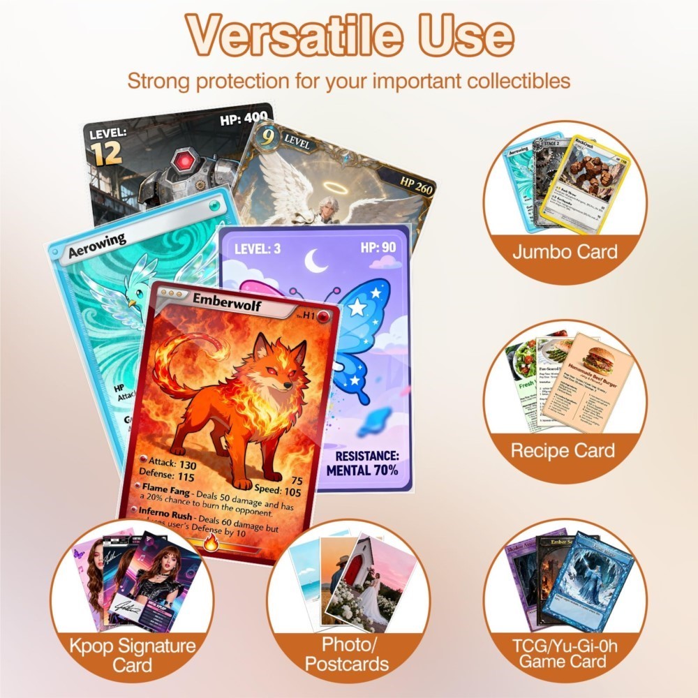 50-250 stuks Transparante Jumb - Collector Card Sleeve recensie en prijs